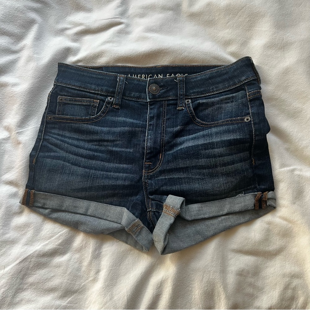 American Eagle Dark Denim Shorts